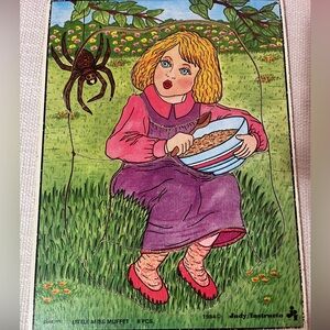 Vintage Little Miss Muffet Judy/Instructo Board Puzzle - 1984
